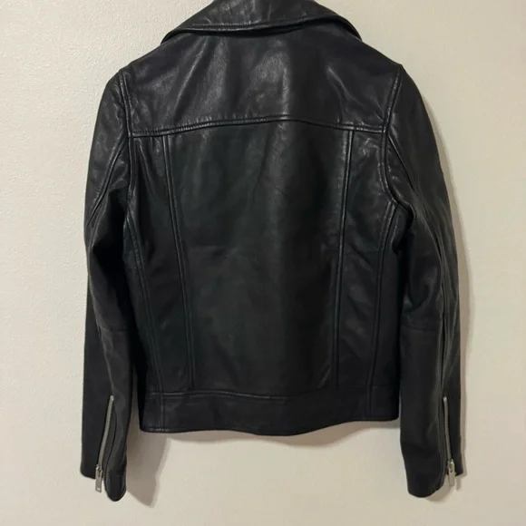 Other UK Colt Genuine Lamb Leather Moto Biker Jackets Vintage Black X-Small